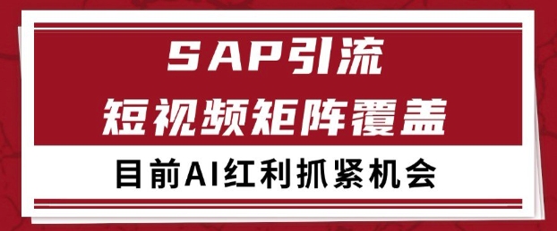 小红书某音sap赛道引流获客 自热矩阵日引200+【揭秘】-财阁