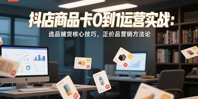 （15329期）抖店商品卡0到1运营实战：选品铺货核心技巧，正价品营销方法论-财阁