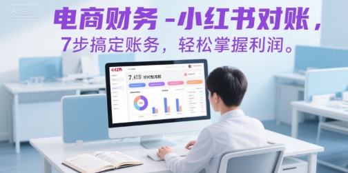 电商财务-小红书对账，7步搞定账务，轻松掌握利润-财阁