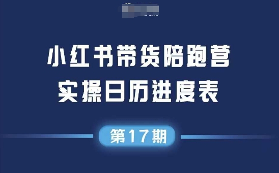 小红书第17期带货陪跑营，不囤货，无不直播，无不投流，通过选品+笔记内容+测品+笔记铺量+矩阵运营打爆款-财阁
