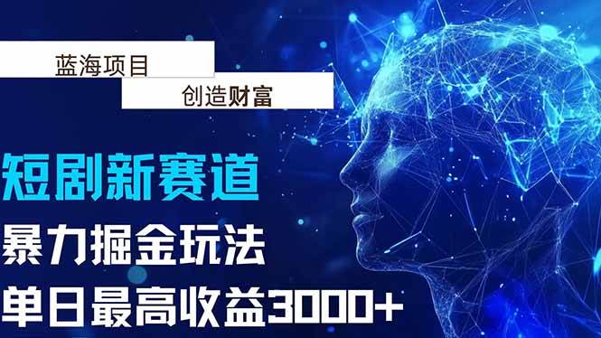 （15438期）抖音新赛道，暴力掘金玩法，单日收益最高3000+-财阁
