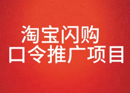 淘宝闪购口令推广项目，收益可观，一部手机，一个抖音号即可操作-财阁