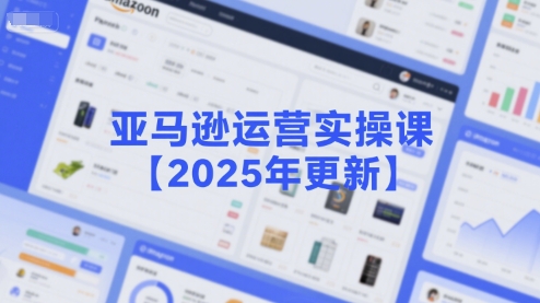 亚马逊运营实操课【2025年更新】主要内容包括亚马逊选品策略解析，选品重点方法、新品口诀必学等-财阁