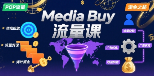 Media Buy之POP流量课，带你开启海外Media Buy淘金之路-财阁
