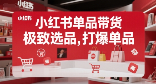 小红书单品带货，极致选品，打爆单品-财阁
