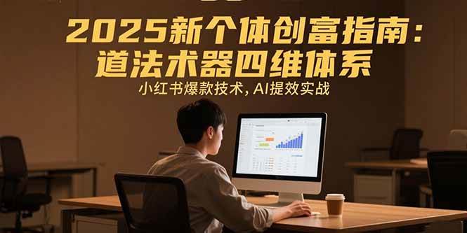 （15477期）2025新个体创富指南：道法术器四维体系，小红书爆款技术，AI提效实战-财阁