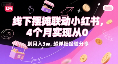 线下摆摊联动小红书，4 个月实现从 0 到月入3w，超详细经验分享-财阁