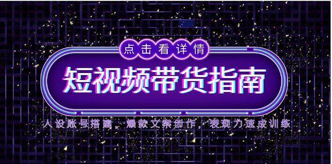 2025短视频带货指南，人设账号搭建，爆款文案创作，表现力速成训练-财阁
