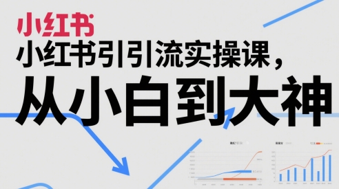 小红书引流实操课，从小白到大神-财阁